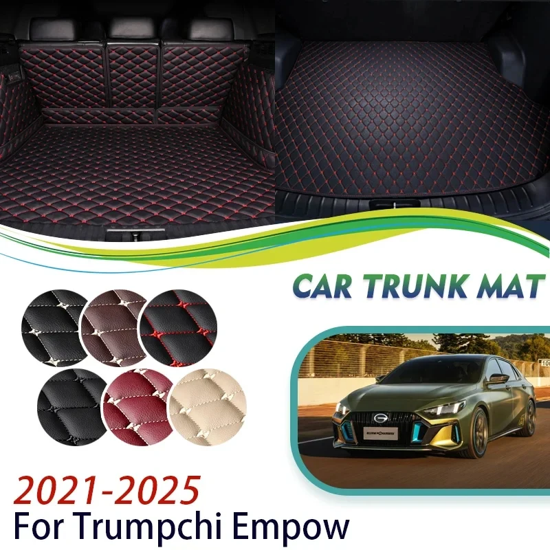 

For Trumpchi GAC Empow 2021 2022 2023 2024 2025 Car Rear Trunk Storage Pad Leather Trunk Mat Leather Carpet Mud Auto Accessories