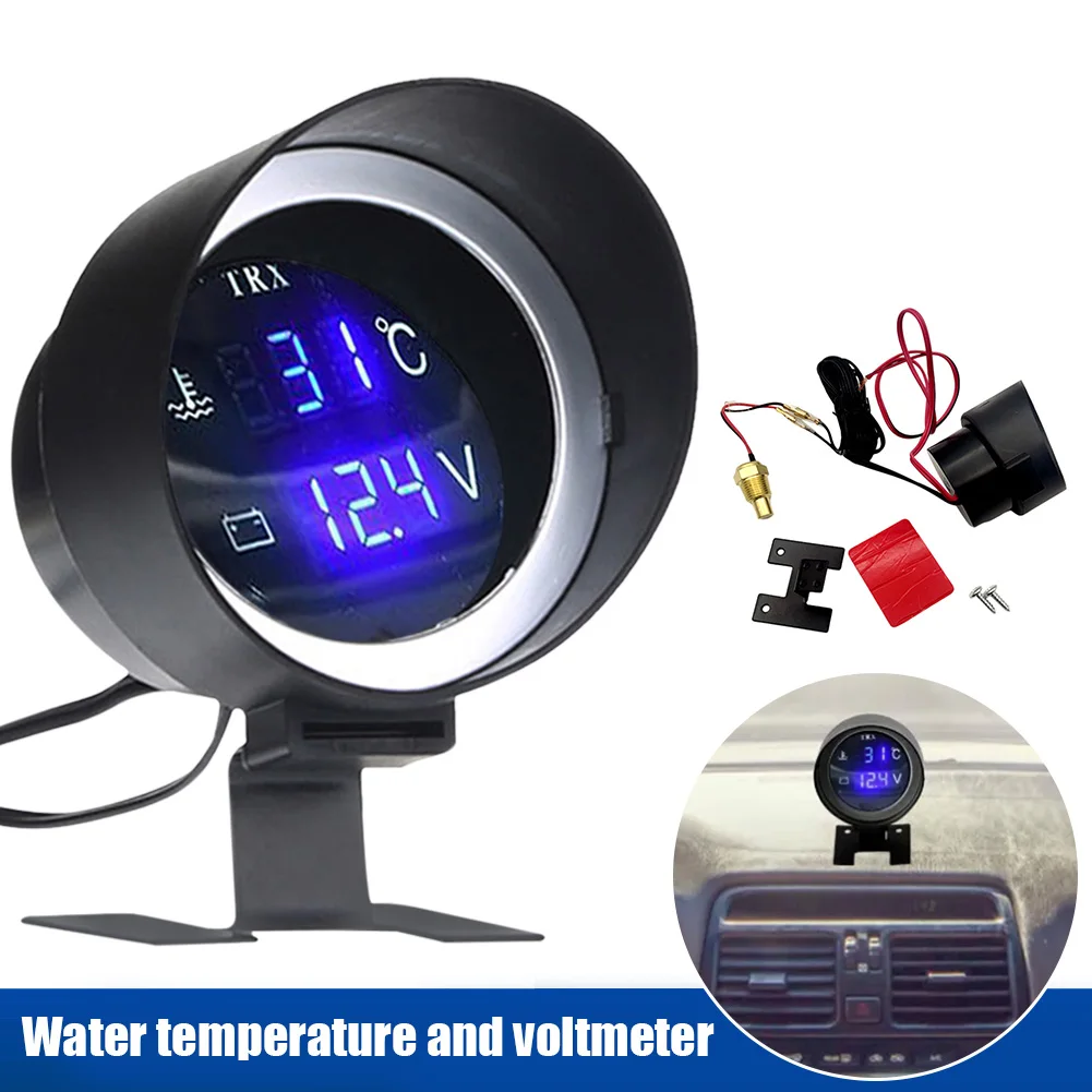 Car Water Temp Gauge Voltmeter 2 in 1 Round 10MM LED Car Digital Temperature Sensor Motor + Voltage Meter 12V 24V Temp Gauge
Car Water Temp Gauge Voltmeter 2 in 1 Round 10MM LED Car Digital Temperature Sensor Motor + Voltage Meter 12V 24V Temp Gauge