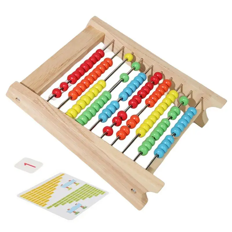 

Детские счетные игрушки, забавная 10-рядная рамка для маленьких девочек, Abacus с разноцветными бусинами, Детская сенсорная игрушка для детей