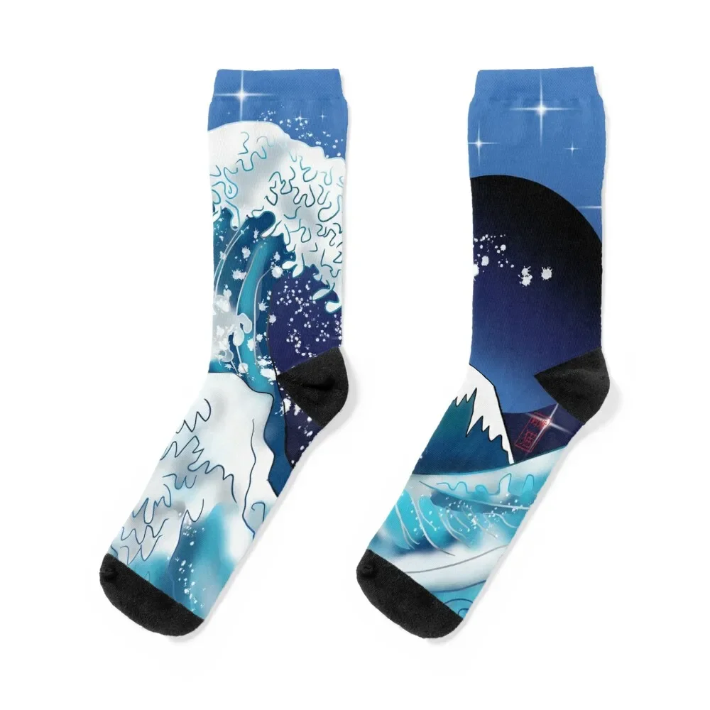 The Great Wave off Kanagawa at night Socks winter Sports Women Socks Men's 
The Great Wave off Kanagawa at night Socks winter Sports Women Socks Men's