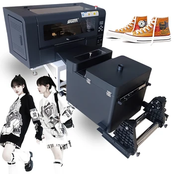 DTF 프린터 열 전달 분말 쉐이킹 머신, 오븐 티셔츠, 섬유 의류, 신기술
