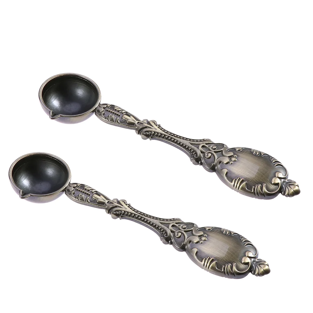 2 Pcs Copper Seal Wax Spoon Sealing Accessories Aromatherapy Carved Supplies Tools
2 Pcs Copper Seal Wax Spoon Sealing Accessories Aromatherapy Carved Supplies Tools