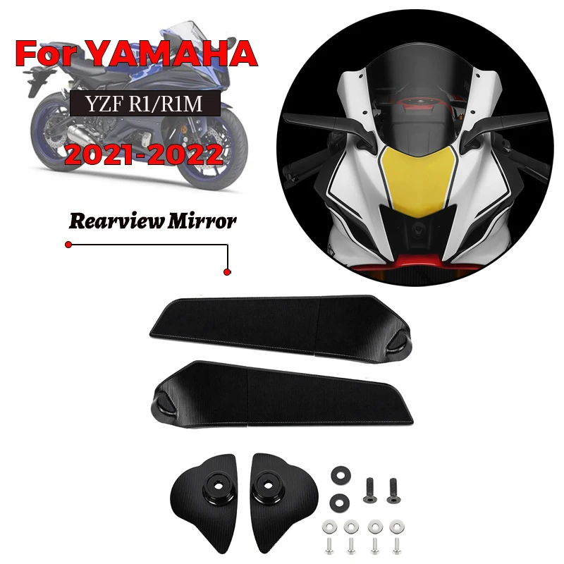 MTKRACING For YAMAHA YZF-R7 YZFR7 YZF R7 2021-2022 Rearview Mirrors Wind Wing Adjustable Rotating Side Mirror Winglet
MTKRACING For YAMAHA YZF-R7 YZFR7 YZF R7 2021-2022 Rearview Mirrors Wind Wing Adjustable Rotating Side Mirror Winglet