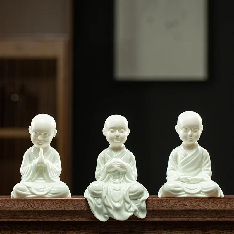 Ceramic zen-like little monk figure decoration statue,Chinese traditional handicrafts Cute decorative statues for high-end homes
Ceramic zen-like little monk figure decoration statue,Chinese traditional handicrafts Cute decorative statues for high-end homes