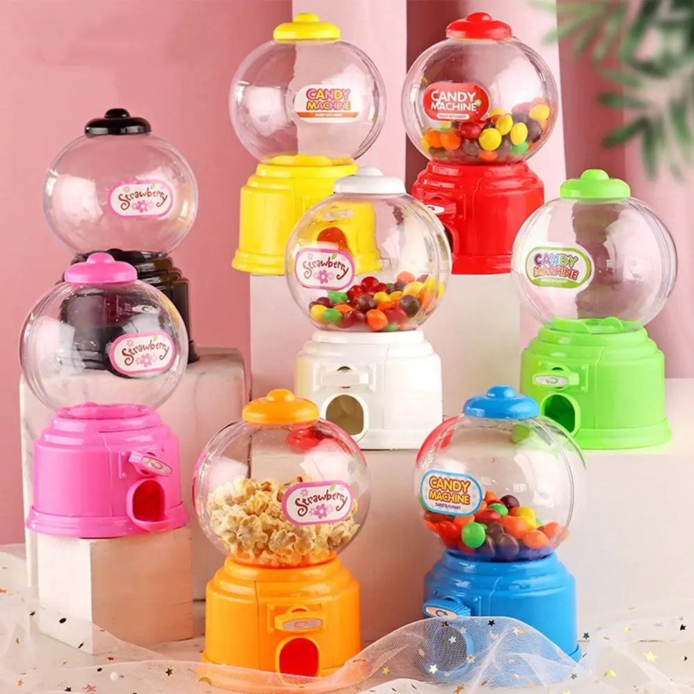 

Children Cute Sweets Mini Candy Machine Bubble Dispenser Coin Bank Money Saving Box Baby Christmas Birthday Best Gift for Kids