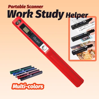IScan 휴대용 스캐너, 작업 연구용 USB 무선 스캐너, 사진 영수증 스캔, JPG, PDF, 워드, 엑셀, A4 문서 고속 HD 900DPI