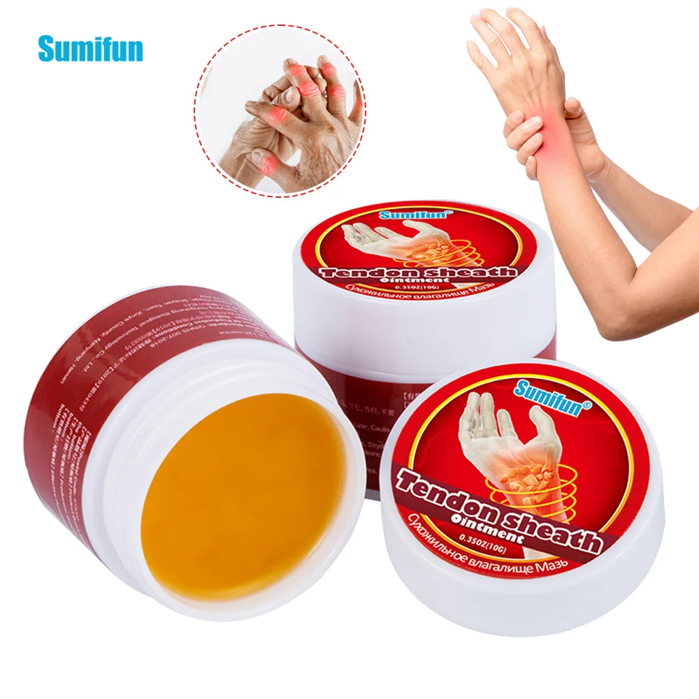 

1/2Pcs Sumifun Tendon Sheath Ointment Treatment Wrist Rheumatoid Arthritis Massage Cream Hand Thumb Finger Pain Relief Plaster