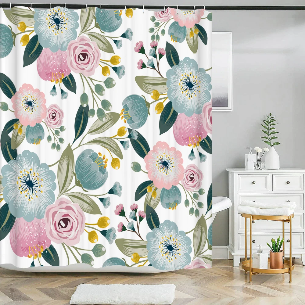 Flowers and leaves Bath Curtain Small Floral Plant Printed shower Curtains Waterproof Fabric Bathroom Curtain Nordic Home Decor
Flowers and leaves Bath Curtain Small Floral Plant Printed shower Curtains Waterproof Fabric Bathroom Curtain Nordic Home Decor