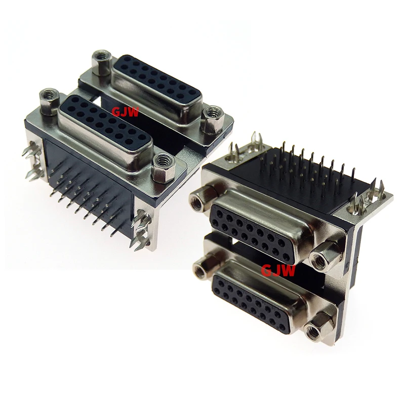 1Pcs Sample Black Female DB15Twin mother DR15 D-Sub Right Angle Double Row Pins PCB Mount VGA Port Connector Socket With Screw N
1Pcs Sample Black Female DB15Twin mother DR15 D-Sub Right Angle Double Row Pins PCB Mount VGA Port Connector Socket With Screw N
