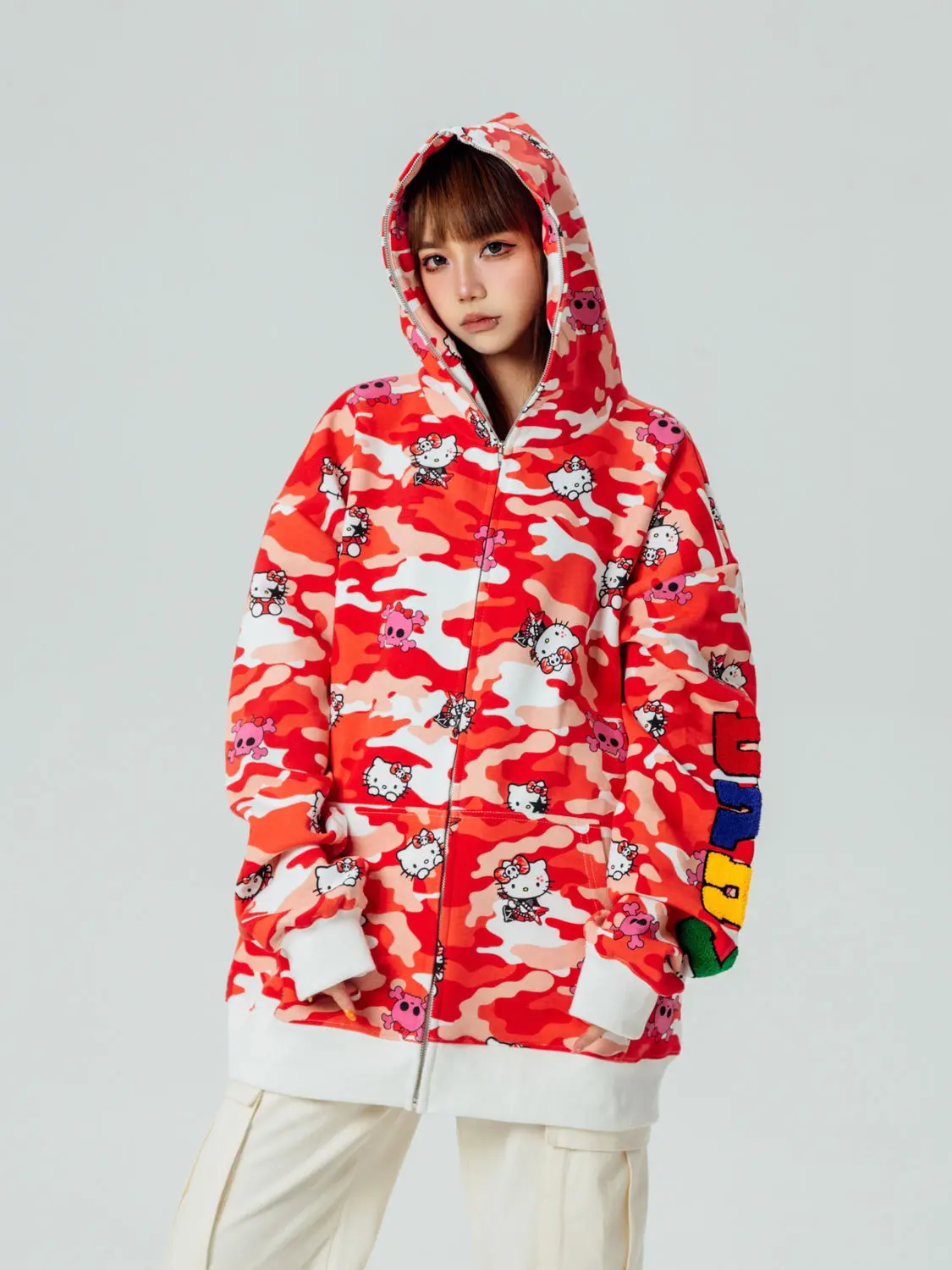 Anime Kawaii Sanrio Hello Kitty Women's Sweater Fashion Cartoon Autumn Winter Couple Trendy Brand Printed Cardigan Hooded Jacket
Anime Kawaii Sanrio Hello Kitty Women's Sweater Fashion Cartoon Autumn Winter Couple Trendy Brand Printed Cardigan Hooded Jacket