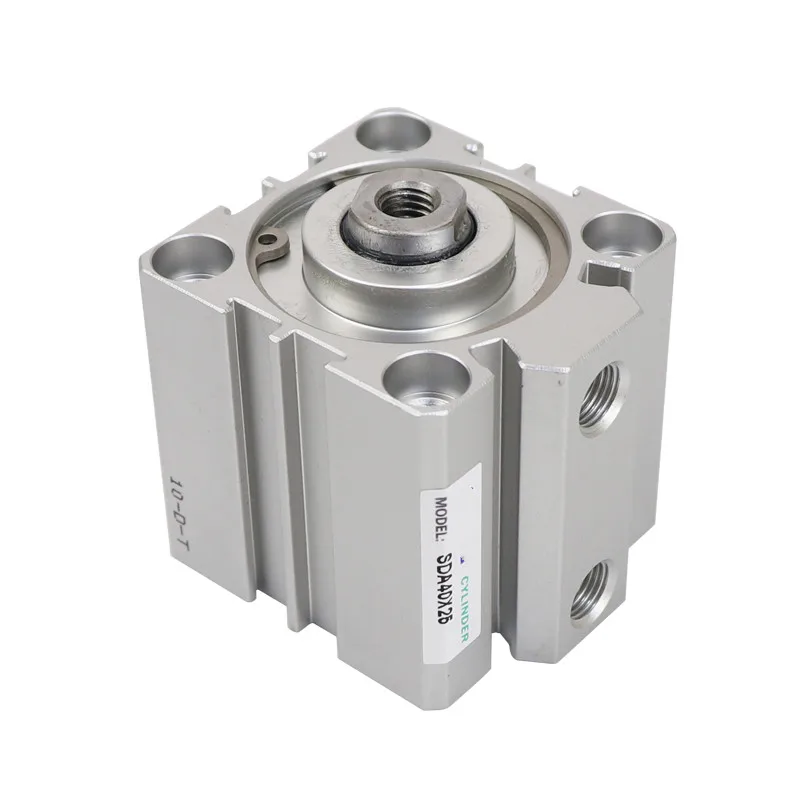 

SDA Type Bore 80mm stroke 5/10/20/25/30/40/50/100mm double acting SDA80 compact air pneumatic piston cylinder Female