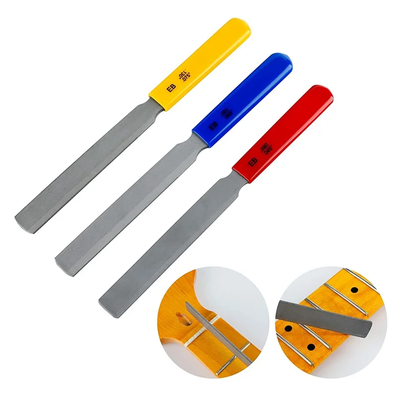 Bass Nut File Set, Carbon Steel Guitar Fret File, Guitar Repairing and Instrument Modifying Tools for Guitars,Bass
Bass Nut File Set, Carbon Steel Guitar Fret File, Guitar Repairing and Instrument Modifying Tools for Guitars,Bass