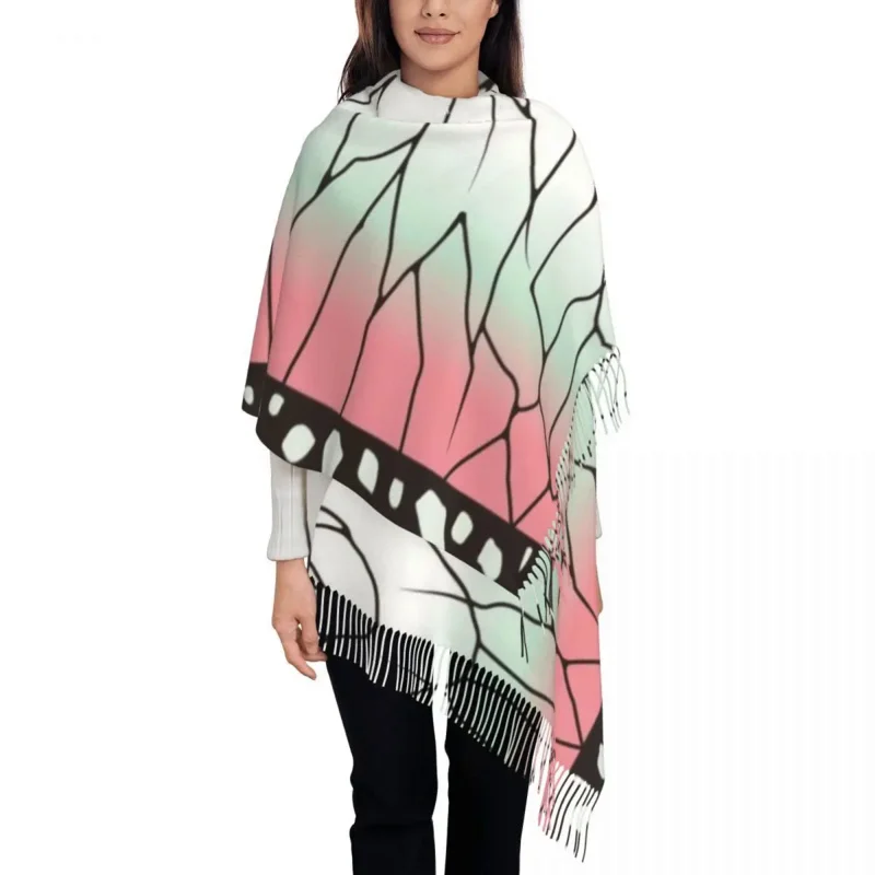 Shinobu Kocho Kimono Pattern Scarf Wrap Women Long Winter Warm Tassel Shawl Unisex Demon Slayer Kimetsu No Yaiba Scarves
Shinobu Kocho Kimono Pattern Scarf Wrap Women Long Winter Warm Tassel Shawl Unisex Demon Slayer Kimetsu No Yaiba Scarves