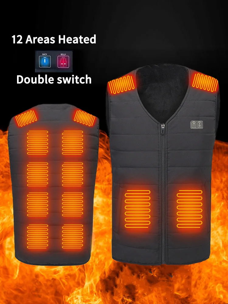 ENjoyce Men Autumn Winter Electric Heated V-Neck Heating Vest Jackets Women Waistcoat Thermal Heater Warm Outdoor Coat H2392
ENjoyce Men Autumn Winter Electric Heated V-Neck Heating Vest Jackets Women Waistcoat Thermal Heater Warm Outdoor Coat H2392