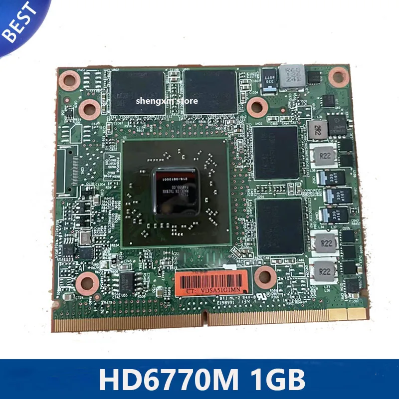 

Original HD6770M HD6770 VAG Display Card 1GB 216-0810001 Graphics Video Card For Laptop HP 8540W 8560W 8760W Fully Test