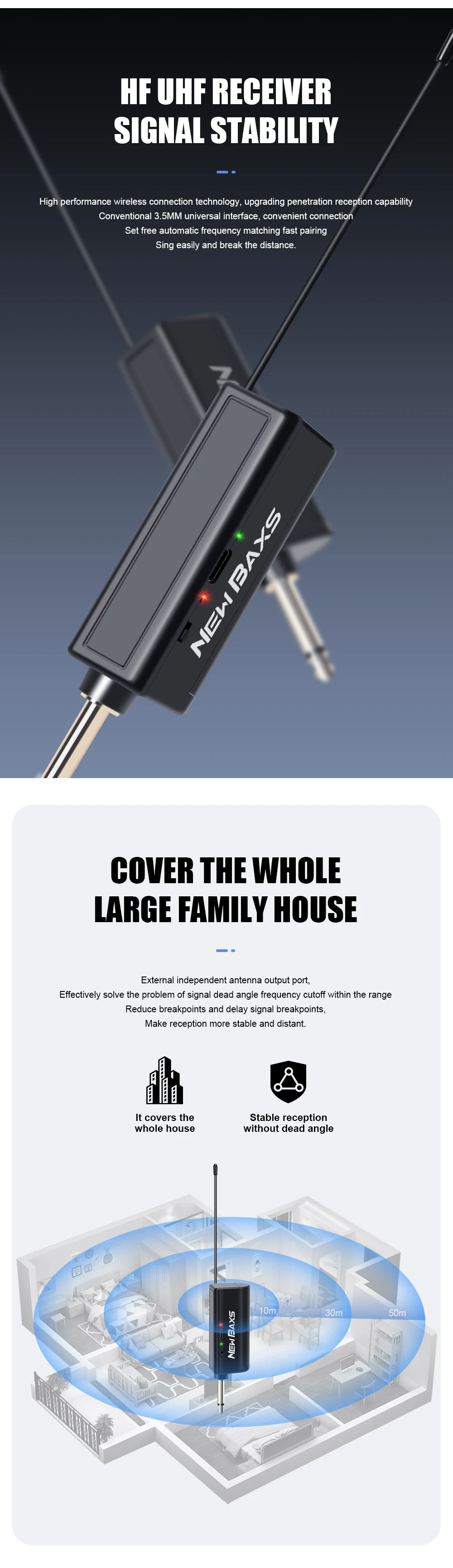 Wireless Microphone Dynamic Handheld Microphones Karaoke Microphone Mic with Rechargeable Receiver for Wedding Party Church Club Wireless Microphone Dynamic Handheld Microphones Karaoke Microphone Mic with Rechargeable Receiver for Wedding Party Church Club