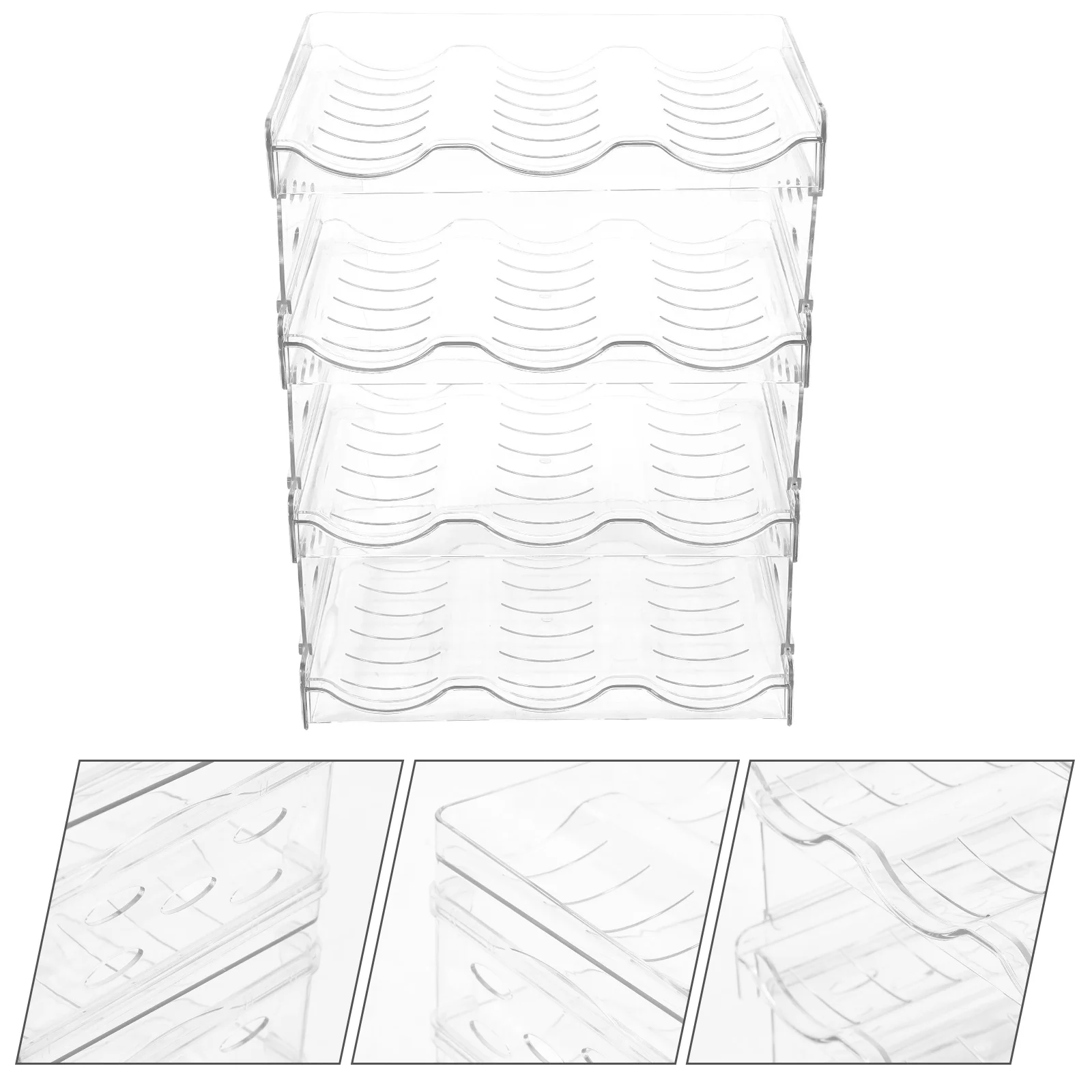 Bottle Organizer for Cabinet Refrigerators Kitchen Carafe Item Storage Holder Stackable Holders Cup Drink Racks Water 
Bottle Organizer for Cabinet Refrigerators Kitchen Carafe Item Storage Holder Stackable Holders Cup Drink Racks Water