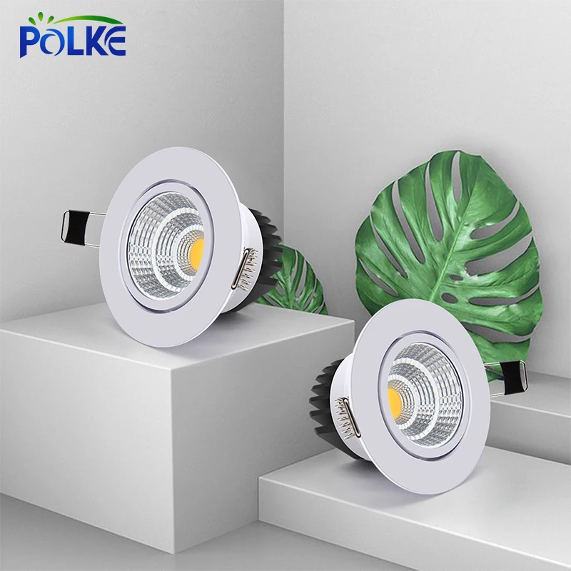 

LED Downlights Recessed Dimmable Ceiling Lamps AC90V-260V 5W 7W 9W 12W Chip COB Driver Spot Spot Light For Home Indoor Bedroom