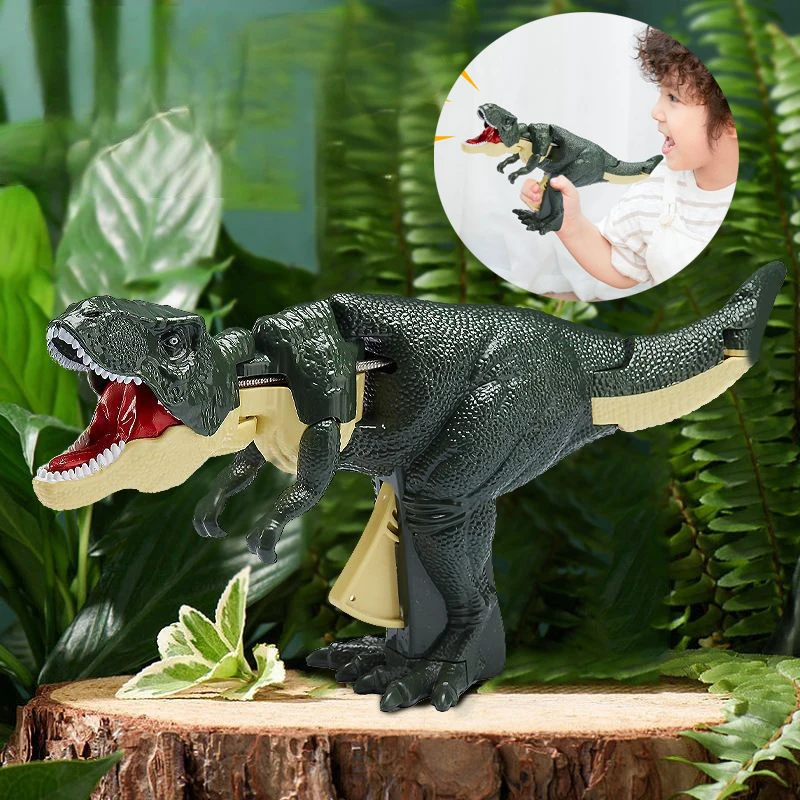 Kids Trigger The T Rex Dinosaur Toy Jurassic T-rex World Decompression Swinging Bite Hand-operated Spring Swing Dino Kid Toys
Kids Trigger The T Rex Dinosaur Toy Jurassic T-rex World Decompression Swinging Bite Hand-operated Spring Swing Dino Kid Toys
