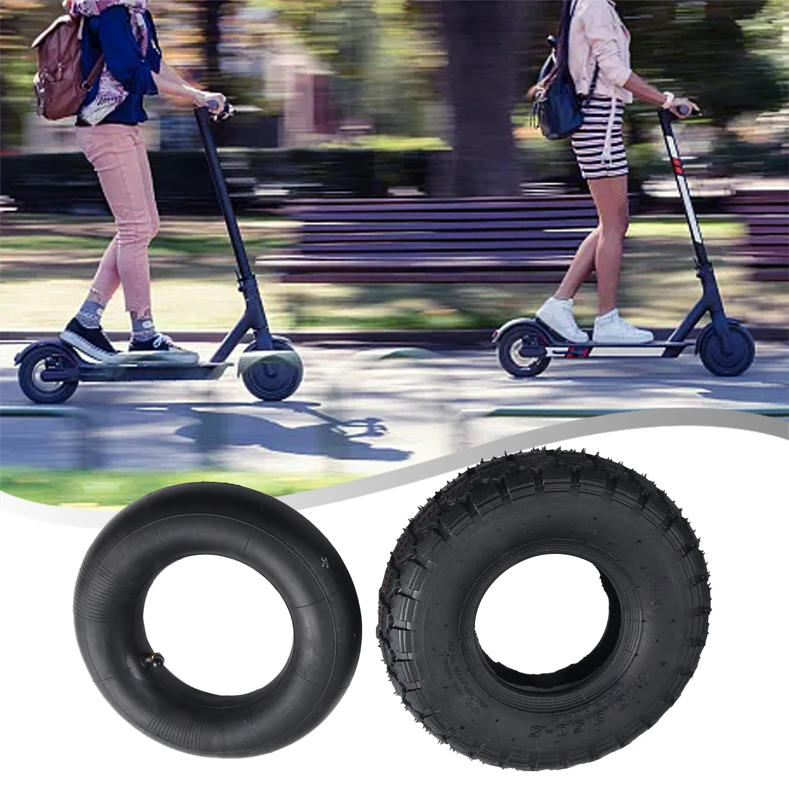 Electric Scooter Tube Black Excellent Replacement 4.10/3.50-5 Applications Bent Air Nozzle Inner Tube+outer Tyre
Electric Scooter Tube Black Excellent Replacement 4.10/3.50-5 Applications Bent Air Nozzle Inner Tube+outer Tyre