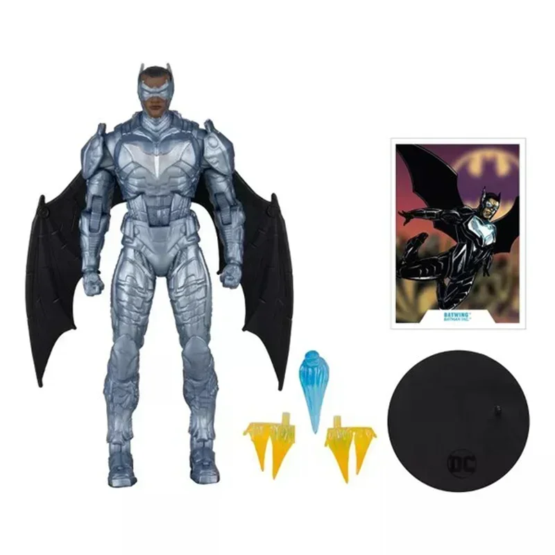 

Dc Batwing 7-inch Action Figure 52 Series Batman Family Figure Statue Dc Multiverse Movable Joint Toy Collection Model Boy Gift
