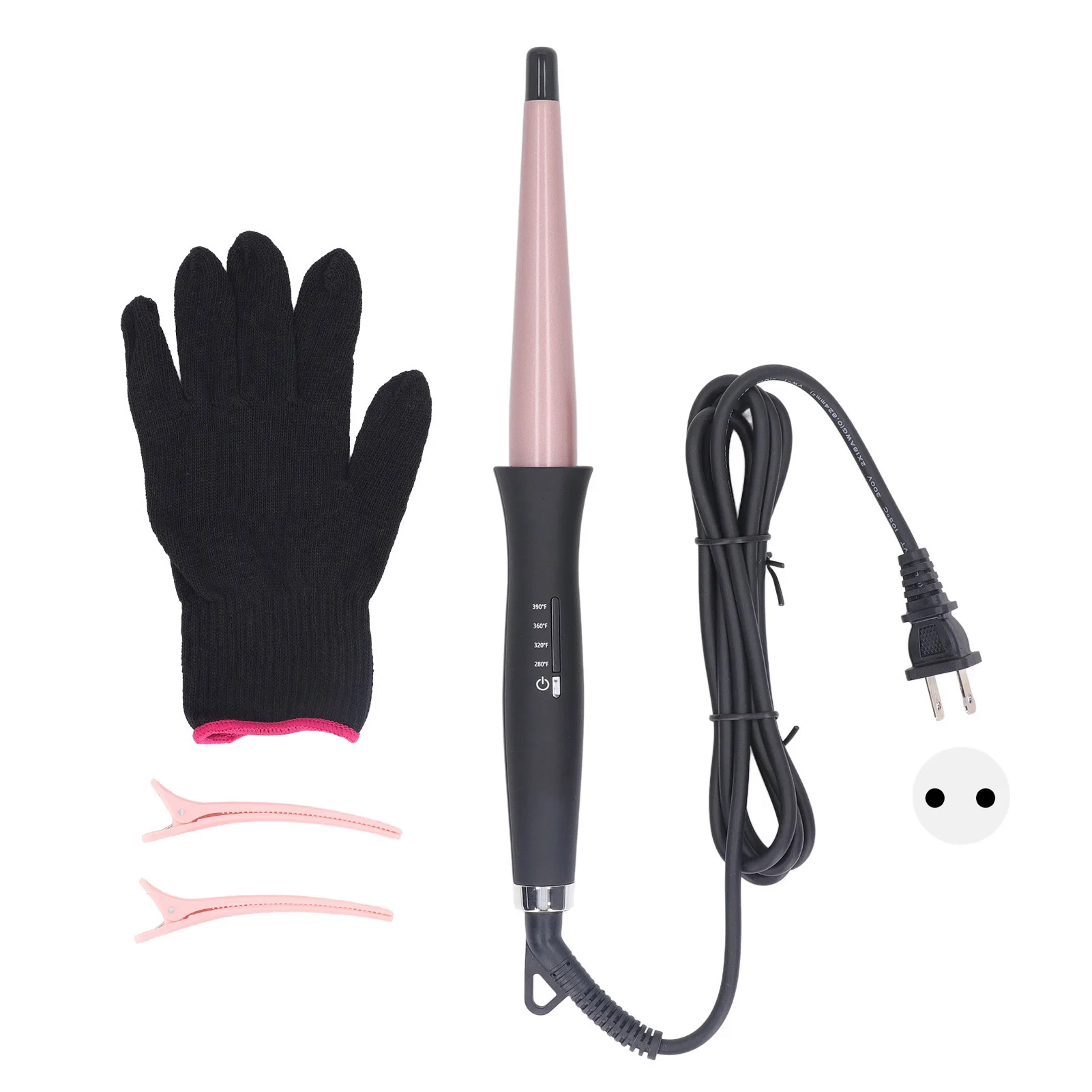 Ceramic Coating Electric Hair Curling Iron Wand Ceramic Coating 4 Gear Fast Heating Hair Curler with Gloves 45w 100‑240V
Ceramic Coating Electric Hair Curling Iron Wand Ceramic Coating 4 Gear Fast Heating Hair Curler with Gloves 45w 100‑240V