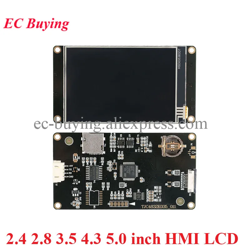 

2.4 2.8 3.5 4.3 5.0 inch Enhanced USART Serial Screen LCD Module TFT Resistive Touch USART HMI Extended IO EEPROM 800*480