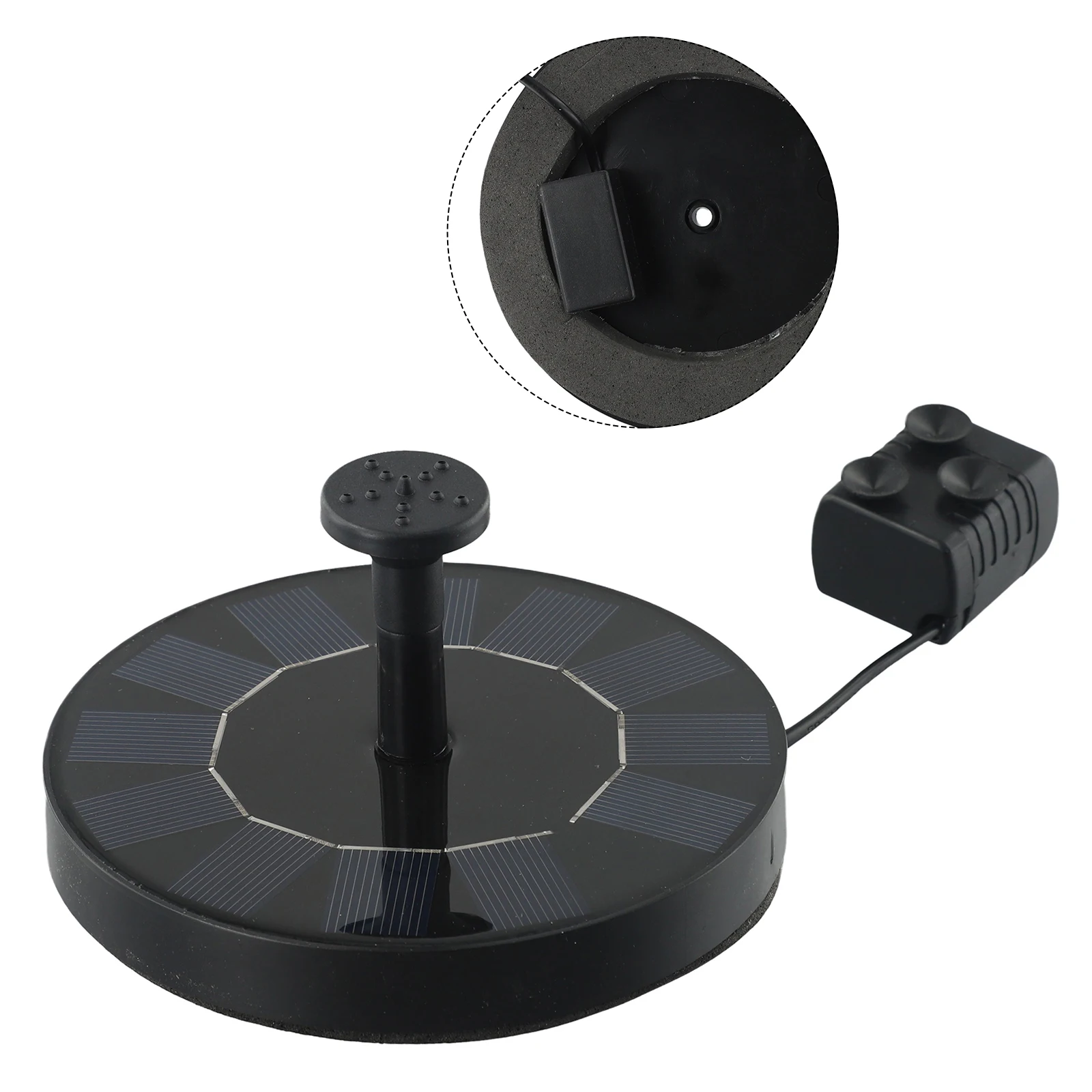 Fountain Pool Solar Fountain Garden Fountain Small Pond Bird Bath 130mm Diameter 150L/H Floating Design High Quality
Fountain Pool Solar Fountain Garden Fountain Small Pond Bird Bath 130mm Diameter 150L/H Floating Design High Quality