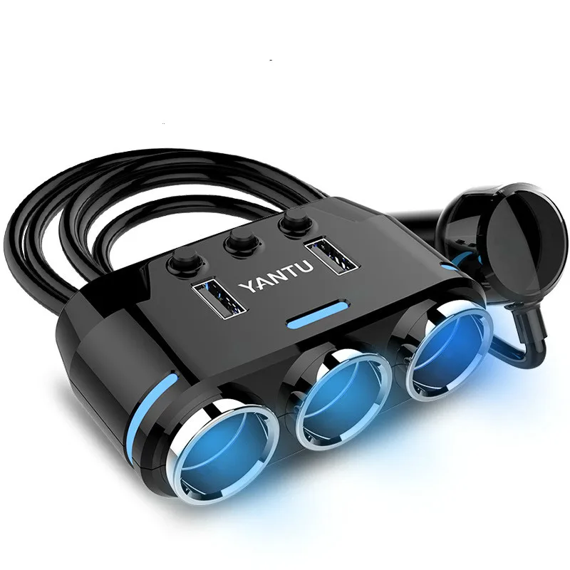 12V-24V Car Cigarette Lighter Socket Splitter Plug LED USB Charger Adapter USB Car Charger for Mobile Phone MP3 DVR Accessories
12V-24V Car Cigarette Lighter Socket Splitter Plug LED USB Charger Adapter USB Car Charger for Mobile Phone MP3 DVR Accessories
