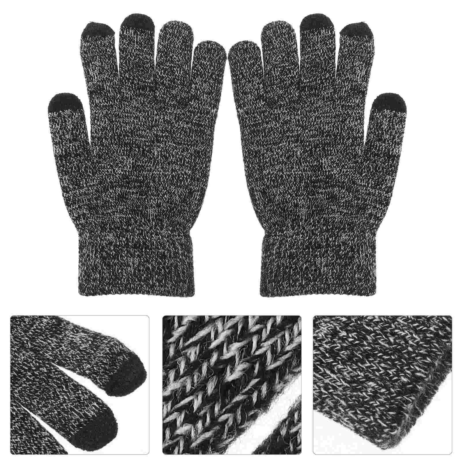 

Mens Gloves Winter for Cold Weather with Touchscreen Fingers Thermal Cycling Warm Riding