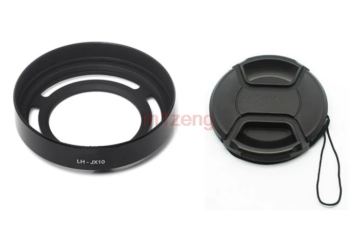 

LH-X10 Metal Lens Hood+Filter Adapter Ring+52mm cap For Fujifilm fuji FinePix X10 x20 x30 camera black silver