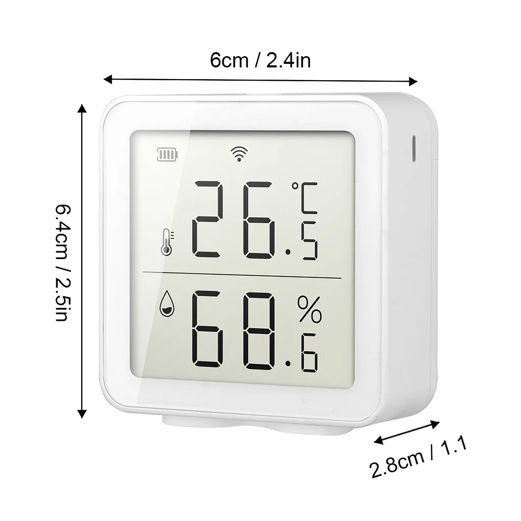 Tuya Temperature Humidity Detector WiFi Smart Thermometer Wireless Home Humidity Sensor Temperature Meter
Tuya Temperature Humidity Detector WiFi Smart Thermometer Wireless Home Humidity Sensor Temperature Meter