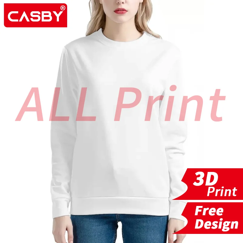 2022 Woman Pullovers High Quality Female O-neck White Top 3D Print Custom Logo All Print Design DIY Free Design
2022 Woman Pullovers High Quality Female O-neck White Top 3D Print Custom Logo All Print Design DIY Free Design