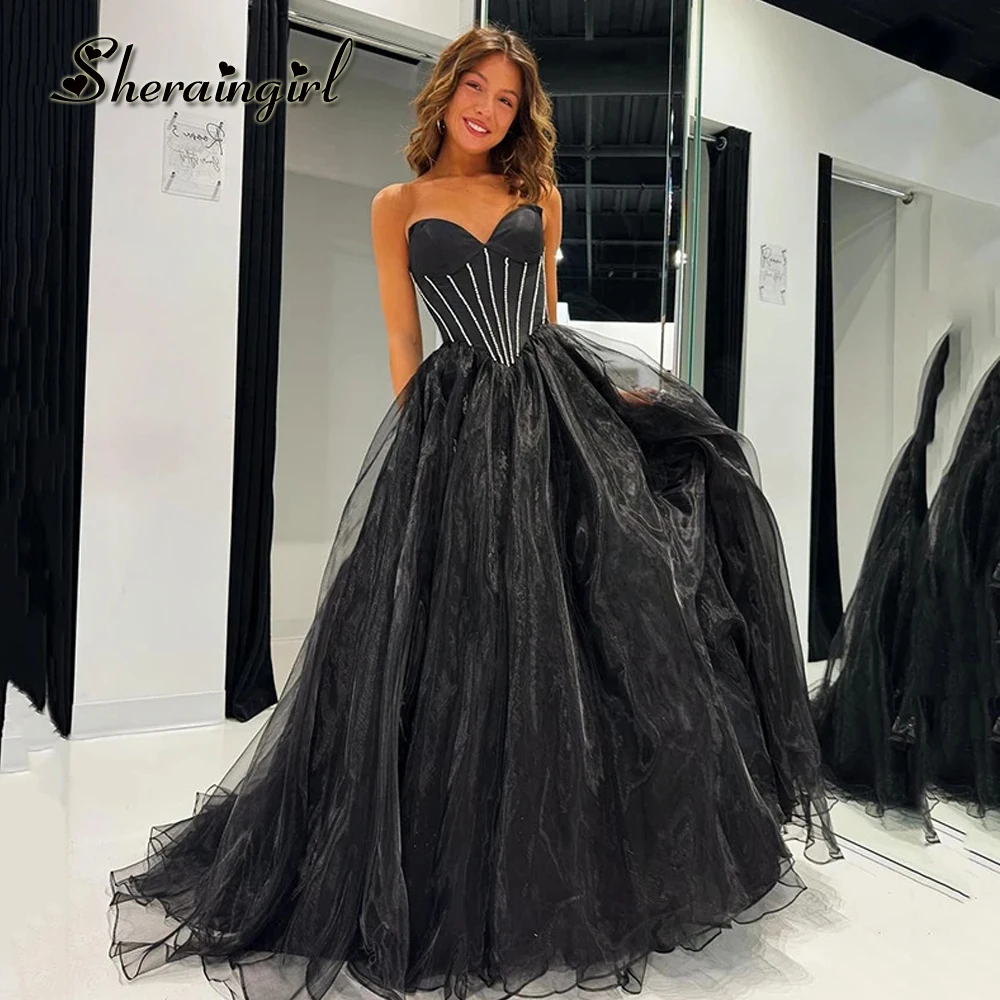 SHERAINGIRL Attractive A-Line Prom Dresses For Women Sweetheart Rhinestones Pleat Sweep Train Vestidos De Gala Drop Shipping
SHERAINGIRL Attractive A-Line Prom Dresses For Women Sweetheart Rhinestones Pleat Sweep Train Vestidos De Gala Drop Shipping