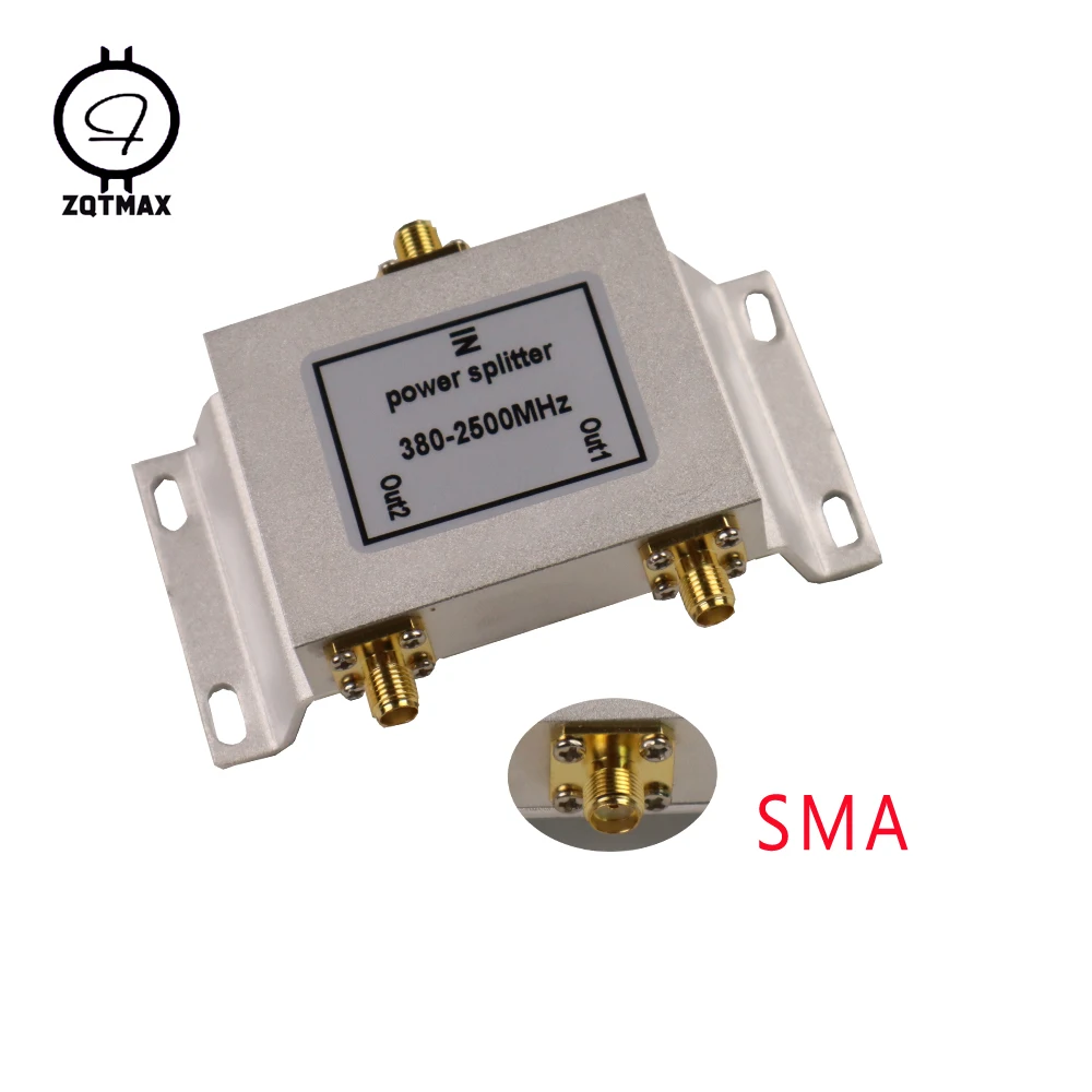 ZQTMAX 2 Way SMA Power Splitter 380mhz~2500MHz for 2G 3G 4G lte Signal Booster Repeater,Walkie-talkie and router power splitter
ZQTMAX 2 Way SMA Power Splitter 380mhz~2500MHz for 2G 3G 4G lte Signal Booster Repeater,Walkie-talkie and router power splitter
