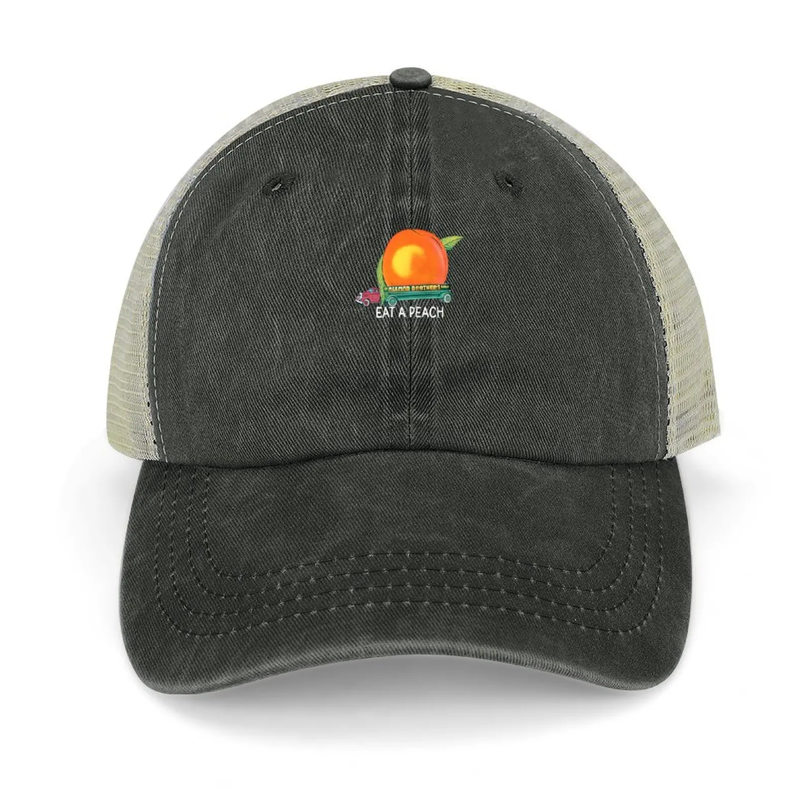 

állman Brothers Band Eat A Peach Cowboy Hat Hip Hop Brand Man cap Sports Cap New In Hat Women's Beach Visor Men's