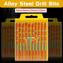 Alloy Steel Drill Bit Tile Opener Drill Bit Marble Ceramic Cement Wall Metal Perforation Drill 6mm/8mm/10m/12mm Wood Drill Bit
Alloy Steel Drill Bit Tile Opener Drill Bit Marble Ceramic Cement Wall Metal Perforation Drill 6mm/8mm/10m/12mm Wood Drill Bit