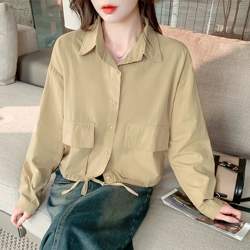 Куртка-бомбер женская однотонная, модная уличная верхняя одежда-карго, Повседневная универсальная винтажная верхняя одежда, весна-осень
Куртка-бомбер женская однотонная, модная уличная верхняя одежда-карго, Повседневная универсальная винтажная верхняя одежда, весна-осень