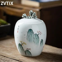 Creative Ink Pattern Ceramic 1000ml Large Capacity Food Storage Container Jar Kitchen Accessories Organizer Home Decoration Best 
Creative Ink Pattern Ceramic 1000ml Large Capacity Food Storage Container Jar Kitchen Accessories Organizer Home Decoration Best
