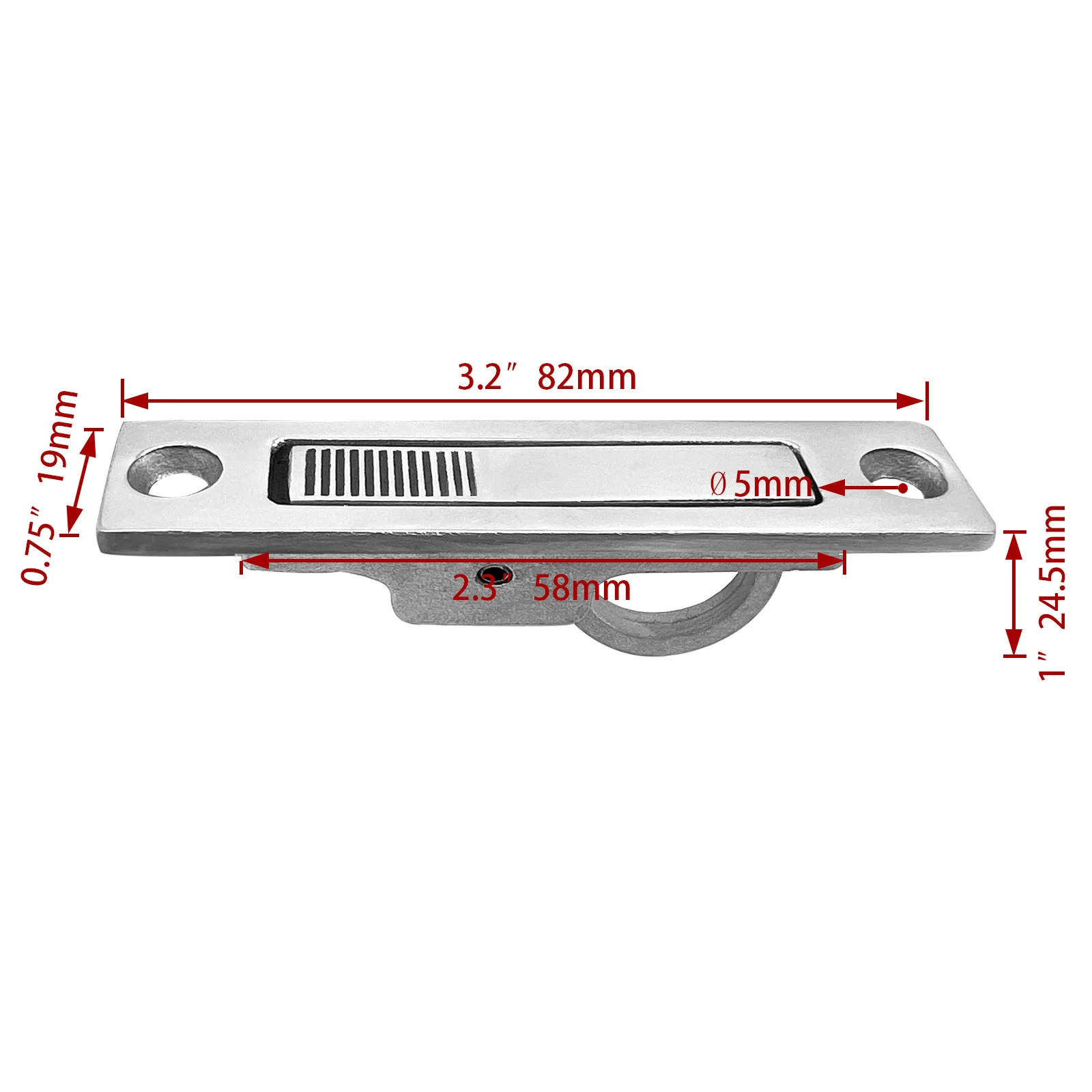 Brand New Marine Handle Boats 316 Stainless Steel 82*19*24.5mm/3.2*0.75*1inch Accessories Parts Rust-proof Silver
Brand New Marine Handle Boats 316 Stainless Steel 82*19*24.5mm/3.2*0.75*1inch Accessories Parts Rust-proof Silver