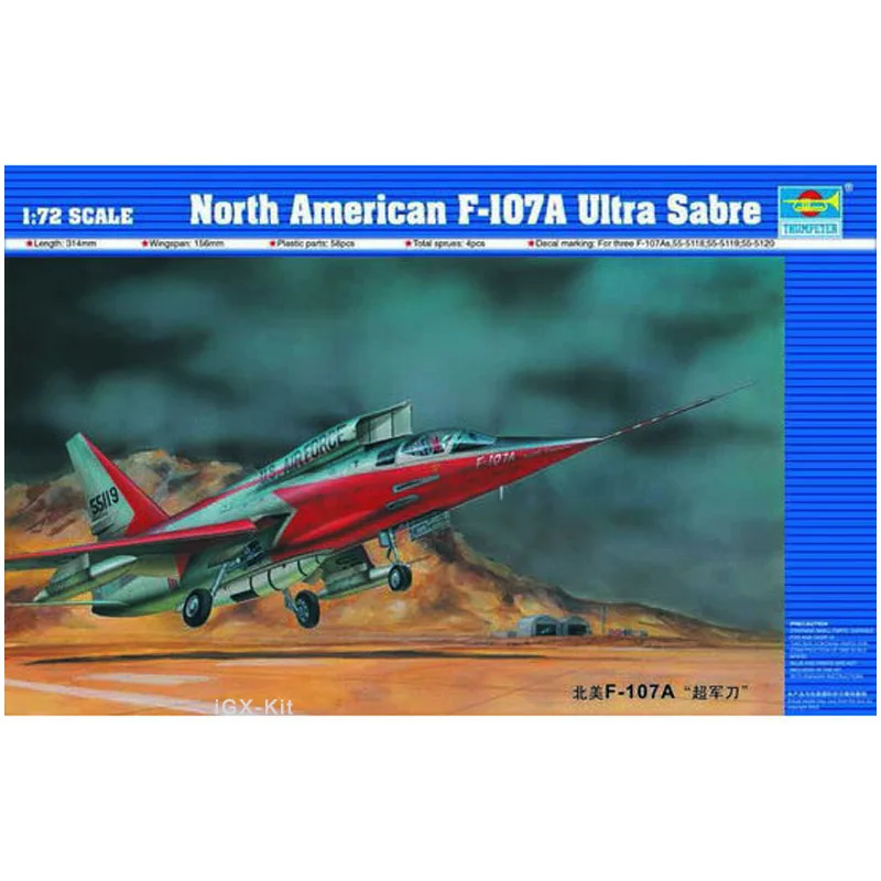 Модель Trumpeter 01605 в масштабе US F107, модель настольного военного самолета, пластиковая сборка, набор для сборки, игрушка в подарок
Модель Trumpeter 01605 в масштабе US F107, модель настольного военного самолета, пластиковая сборка, набор для сборки, игрушка в подарок