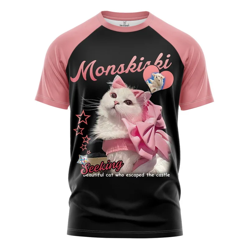 2023 Men Black T-Shirt Harajuku Streetwear Cute cat T Shirt Casual Tshirt Loose Short Sleeve Tops Tees Hipster
2023 Men Black T-Shirt Harajuku Streetwear Cute cat T Shirt Casual Tshirt Loose Short Sleeve Tops Tees Hipster