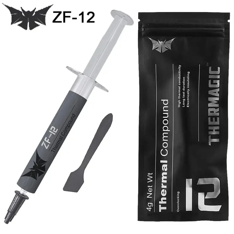 

ZF-12/ZF 12W/mk Thermal paste Performance Thermal Conductive Grease Paste processor CPU GPU Cooler Cooling Fan Compound Heatsink