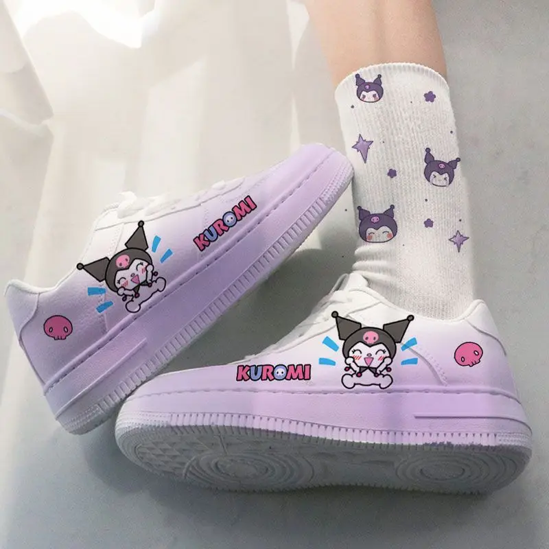 New Kawaii Cartoon Kuromi Board Shoes White Shoes Casual Hundred Personalized Sneakers Cute Anime Print for Friend Birthday Gift
New Kawaii Cartoon Kuromi Board Shoes White Shoes Casual Hundred Personalized Sneakers Cute Anime Print for Friend Birthday Gift