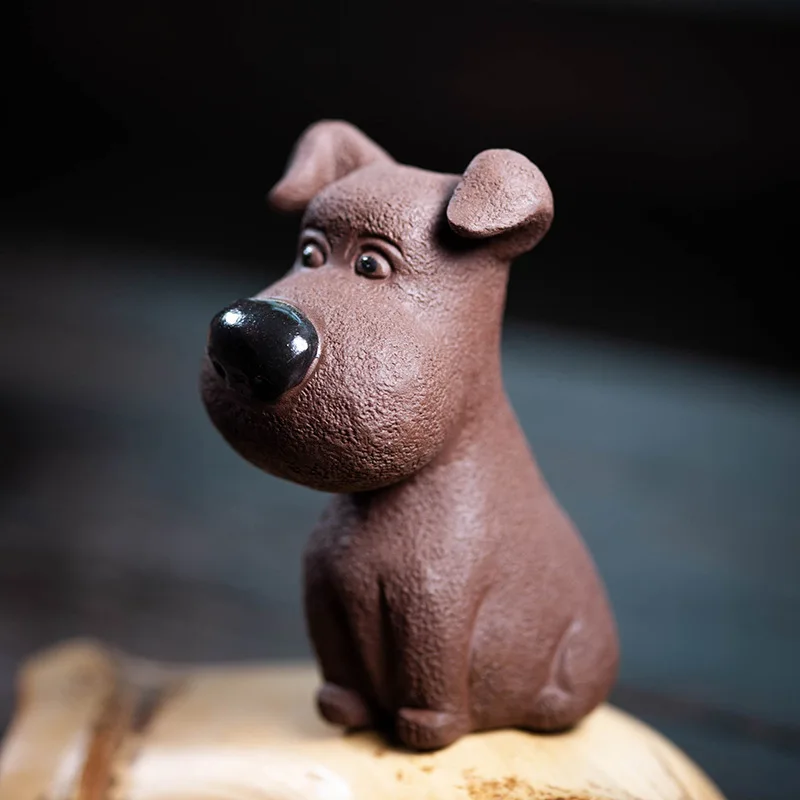 1PC Purple Clay Puppy Ceramic Animal Figurines Zisha Tea Pet Puppy Crafts Household Office Tea Accessories Car Decoration Toy
1PC Purple Clay Puppy Ceramic Animal Figurines Zisha Tea Pet Puppy Crafts Household Office Tea Accessories Car Decoration Toy