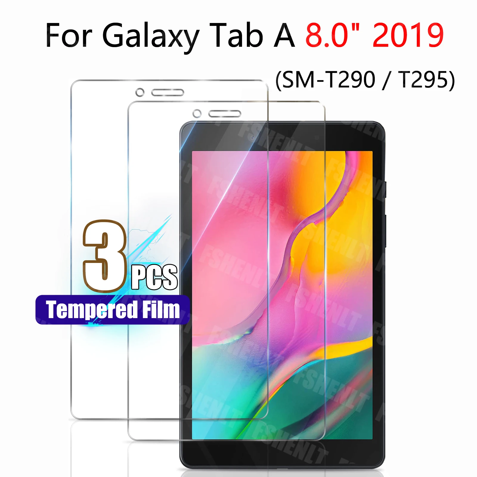 

Screen Protector for Samsung Galaxy Tab A 8.0 2019 (SM-T290 T295) HD 9H Hardness Anti-Scratch Explosion Proof Protective Film