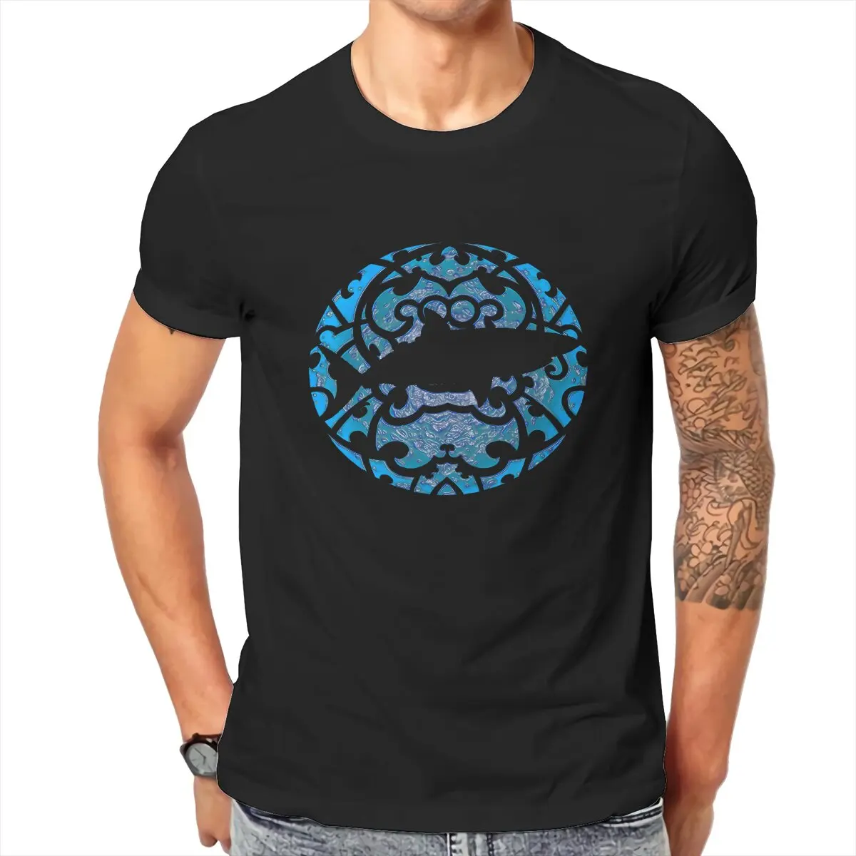 

Футболка Keeper в стиле хип-хоп, топы с принтом акулы для подводного плавания, футболка для отдыха, Мужская футболка, уникальная идея для подарка