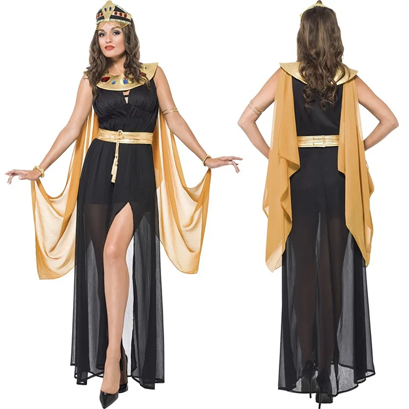 

Women Sexy Fancy Party Dress Role Play Clothing Halloween Ancient Egypt Egyptian Pharaoh Cleopatra Queen Cosplay Costume