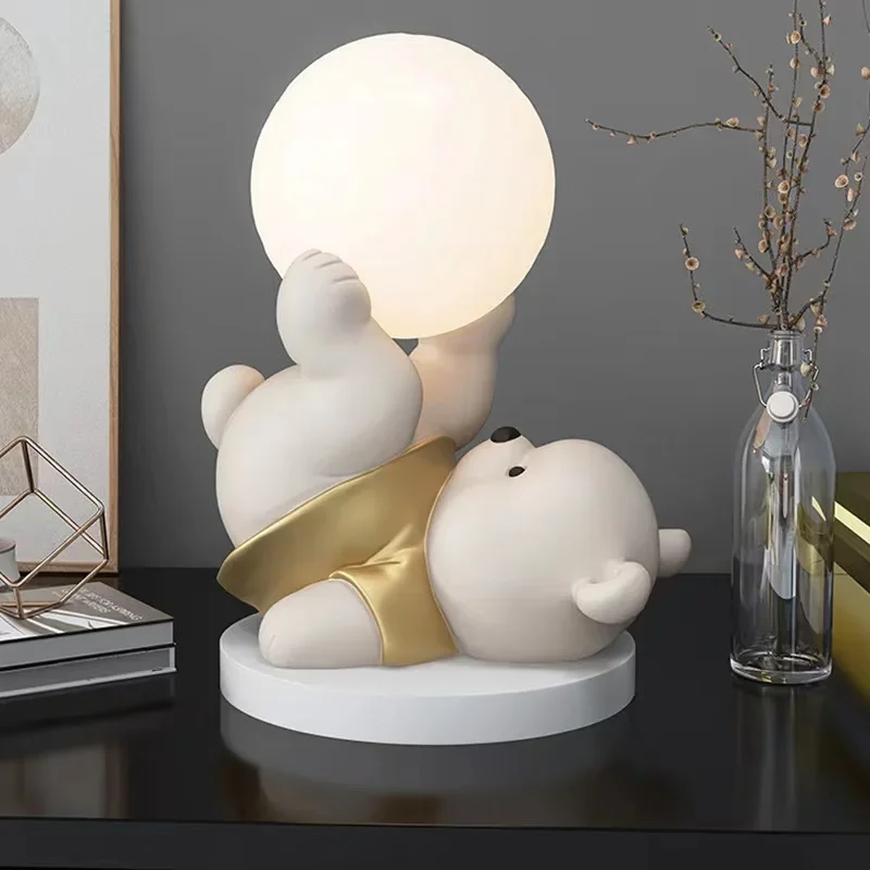 Bedroom Bedside Cute Bear Decorative Table Lamp Good-looking Atmosphere Design Sense Small Night Lamp Birthday Gift
Bedroom Bedside Cute Bear Decorative Table Lamp Good-looking Atmosphere Design Sense Small Night Lamp Birthday Gift