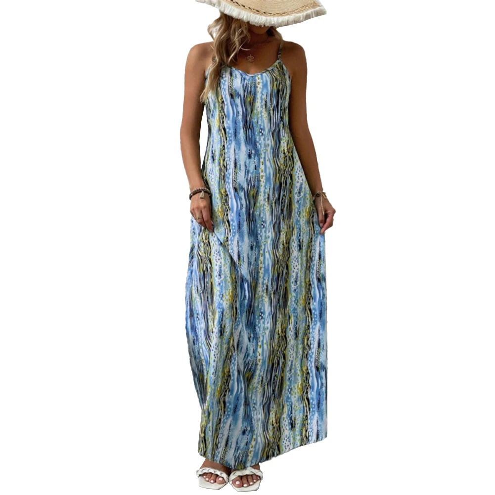 Daily Women Dress Bodycon Maxi Dress Print Sleeveless Sling Dress Spaghetti Strap Summer Tropical V Neck Beach
Daily Women Dress Bodycon Maxi Dress Print Sleeveless Sling Dress Spaghetti Strap Summer Tropical V Neck Beach